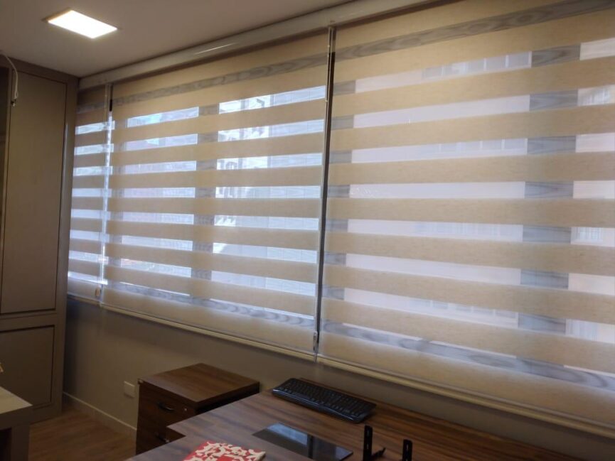 Cortina Double Vision Classic Linho - Imagem 9