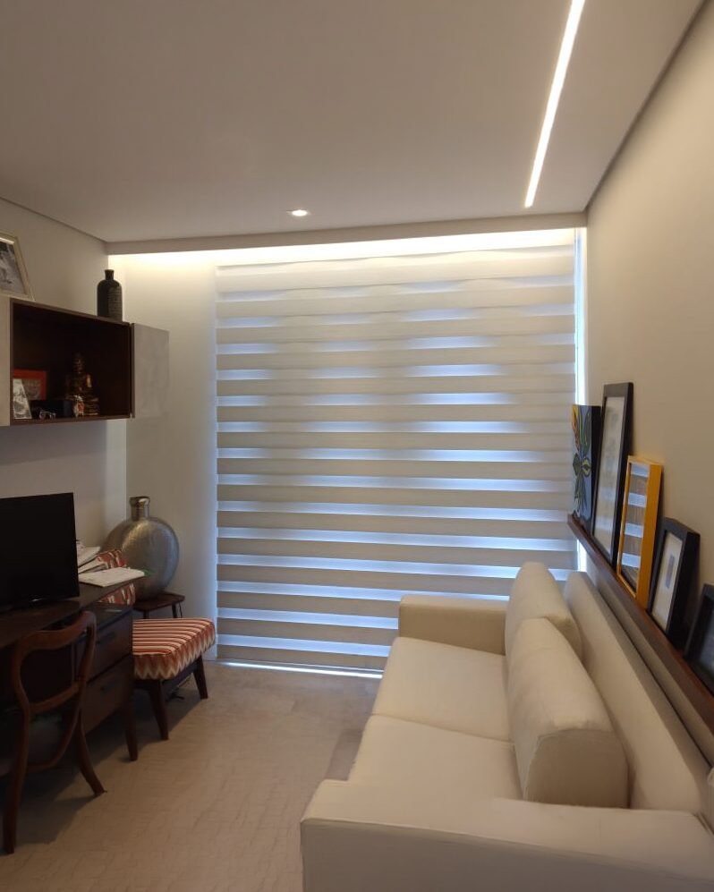 Persiana Double Vision Semi Blackout Branco - Imagem 4