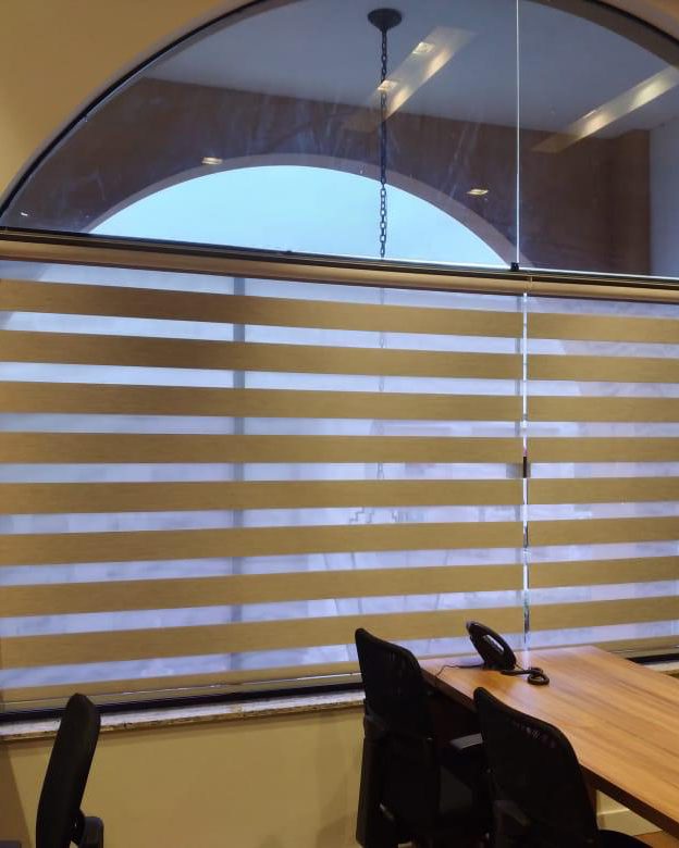 Persiana Double Vision Semi Blackout Prata - Imagem 5