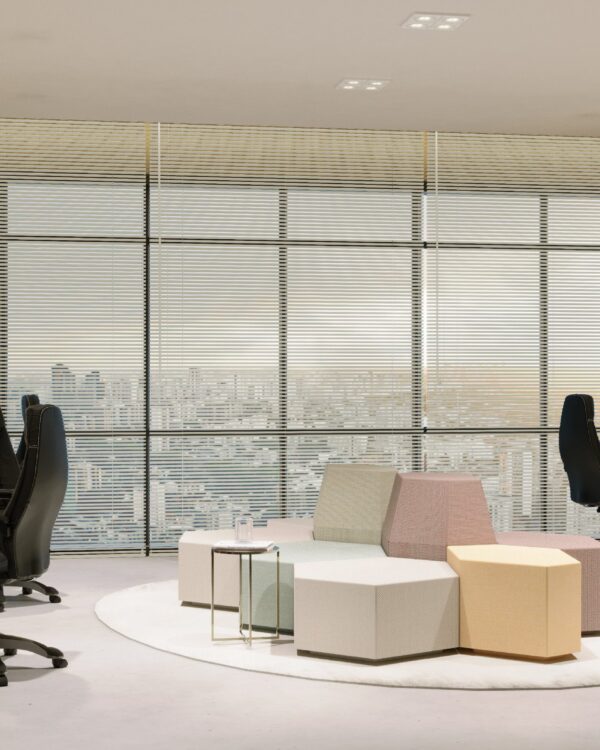 Persiana Horizontal Alumínio 25mm Bege