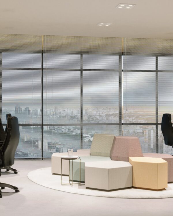 Persiana Horizontal Alumínio 25mm Prata Fosca