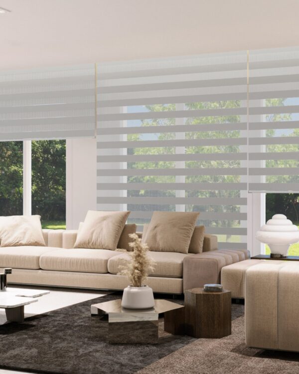 Cortina Double Vision Classic Cinza