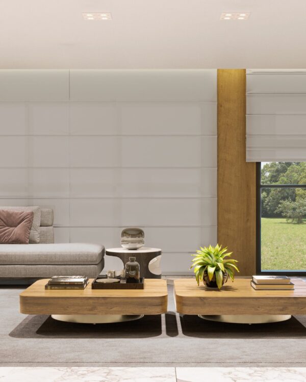 Cortina Romana Tela Solar 3% Cinza